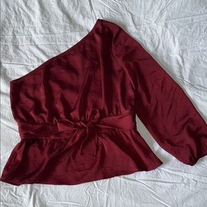 Single Arm Maroon Blouse